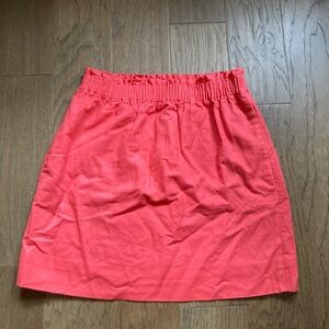 J. Crew Vibrant Coral A-Line Skirt-Size 4